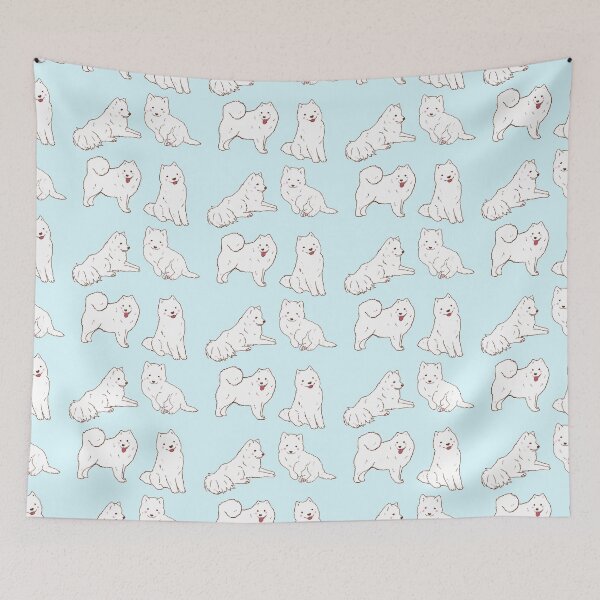 Item preview, Samoyed dog illustration sticker pack  designed and sold by Mayarart.
