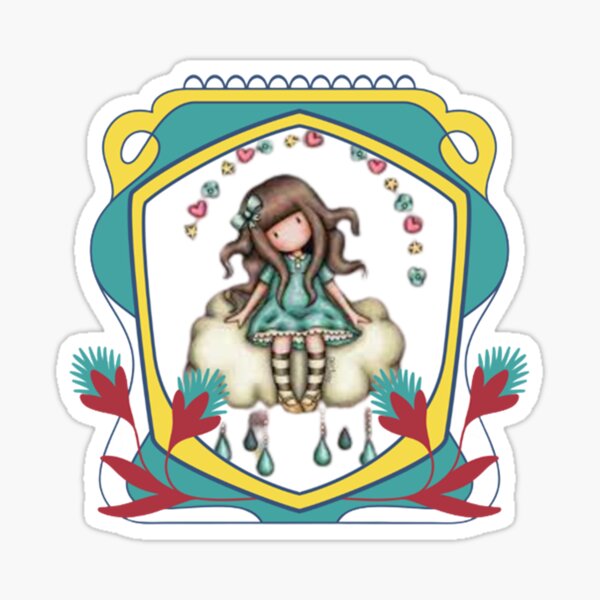 "Santoro gorjuss doll on postage stamp" Sticker for Sale by lunahexizada Redbubble