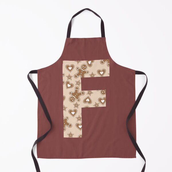 Item preview, Gingerbread Pattern Monogram Letter F designed and sold by Coffee Lifestyle.