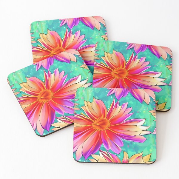Item preview, Flower pattern wallpaper designed and sold by The Love Quill.