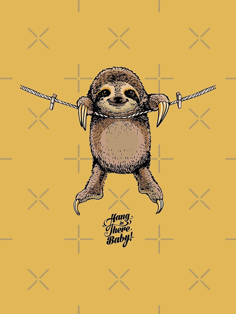 "Hang in There Baby Sloth" Photographic Print by Huebucket | Redbubble