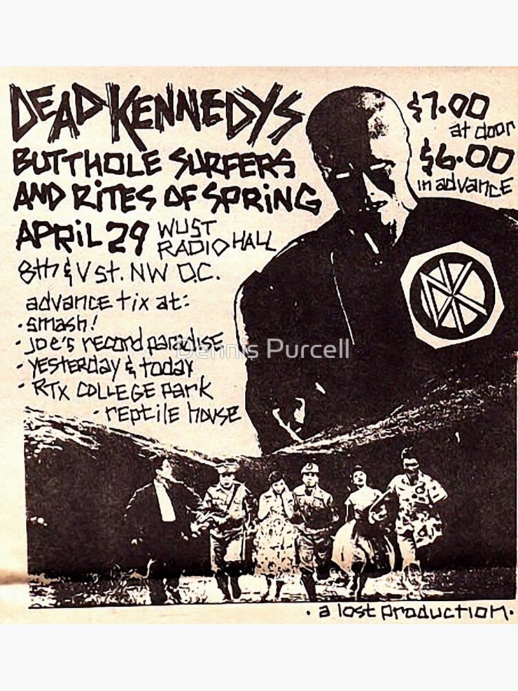 Dead Kennedys Punk Show Flyer with Butthole Surfers
