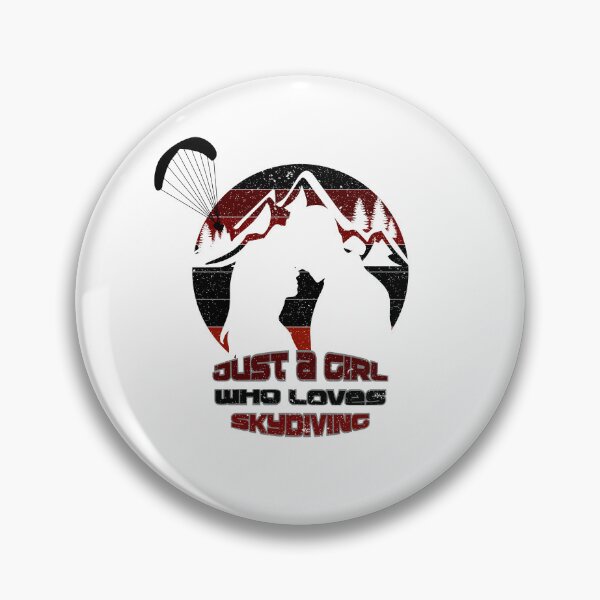 Item preview, Just a girl who loves skydiving, big love designed and sold by HarriPaloma.
