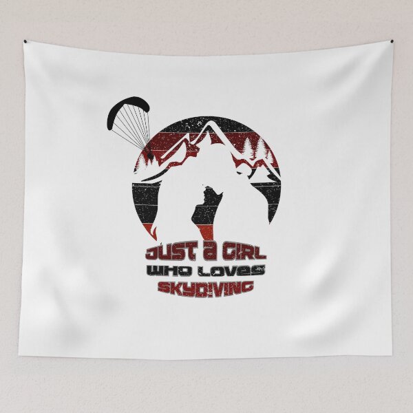 Item preview, Just a girl who loves skydiving, big love designed and sold by HarriPaloma.