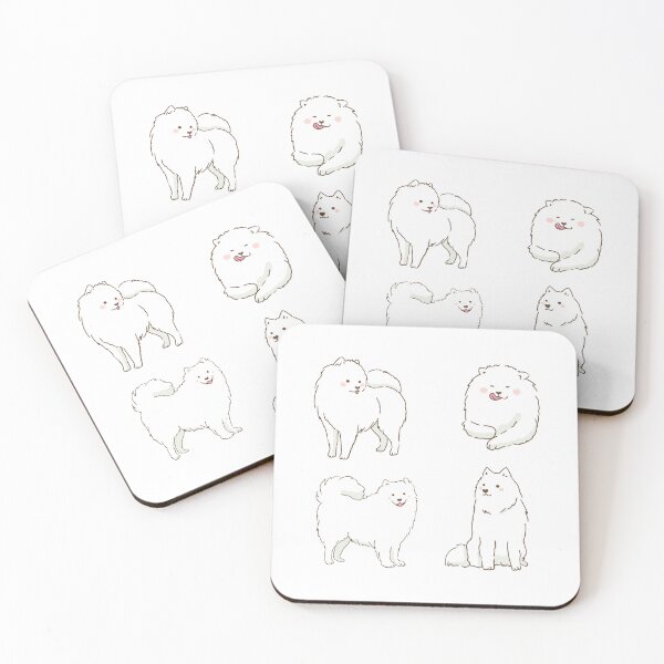 Item preview, Cute Samoyed dog sticker pack  designed and sold by Mayarart.