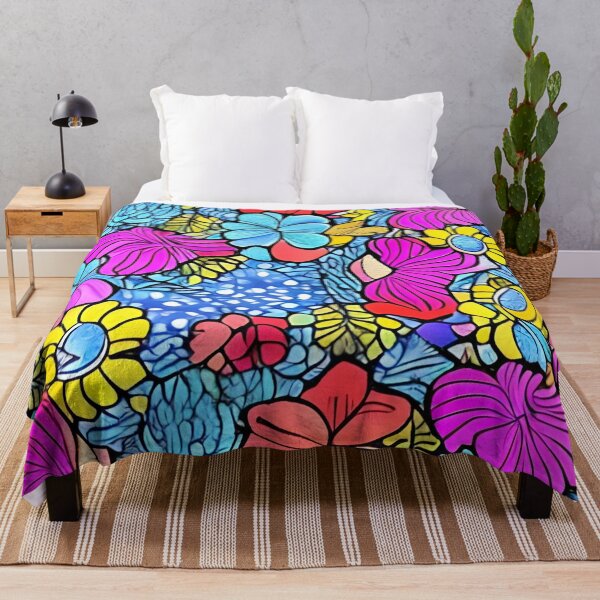 Item preview, Flower pattern wallpaper designed and sold by The Love Quill.