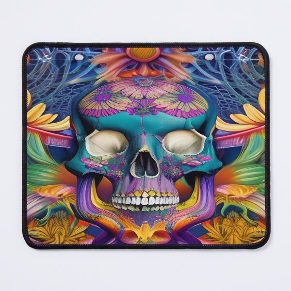 Item preview, Victorian Ghotic Floral Skull, Tattoo Art designed and sold by ValleyDream.