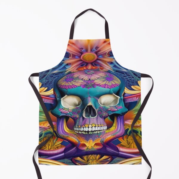 Item preview, Victorian Ghotic Floral Skull, Tattoo Art designed and sold by ValleyDream.