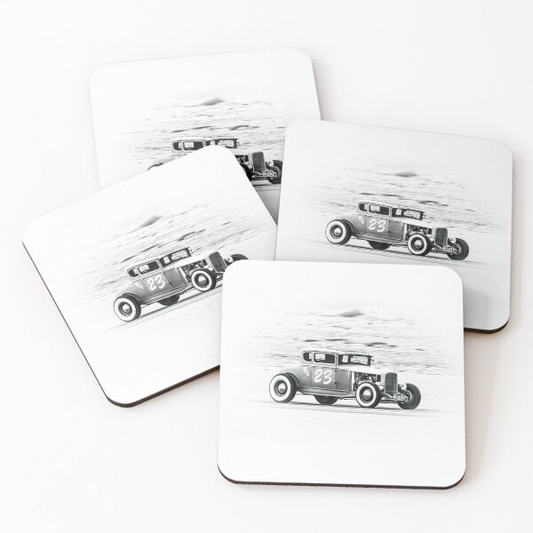 Item preview, Black and White  Vintage Hot Rod Association   at Pendine Sands Beach Race. Car 23 in 2017 designed and sold by stevehuggett.