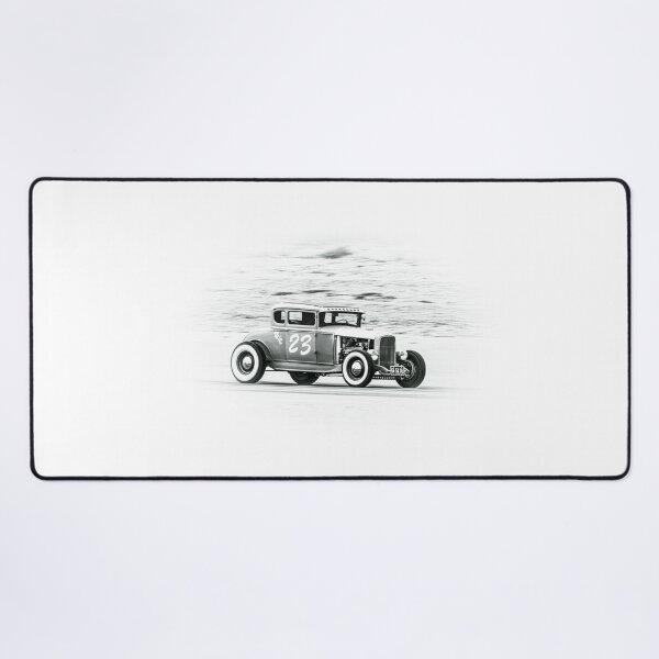 Item preview, Black and White Vintage Hot Rod Association at Pendine Sands Beach Race. Car 23 in 2017 designed and sold by stevehuggett.