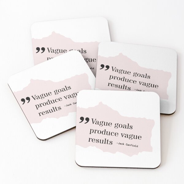 Item preview, Vague goals lead to vague results, self-improvement, motivation designed and sold by Work life.