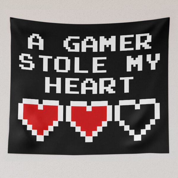 Item preview, GAMING - A GAMER STOLE MY HEART designed and sold by ShirtWreck.