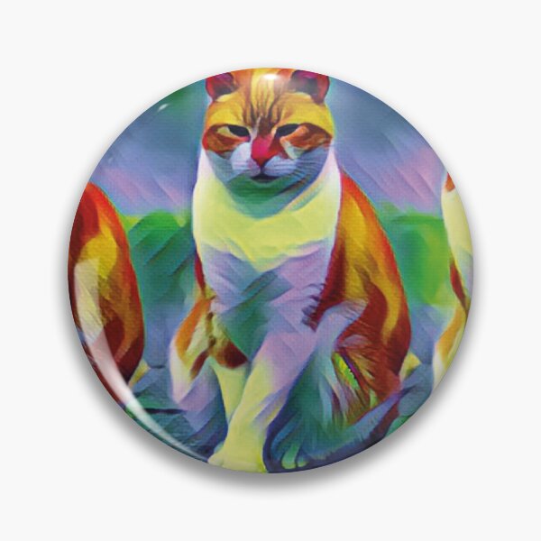 Item preview, Três gatos amarelos sentados observando o ambiente. designed and sold by GirlaineSQ.