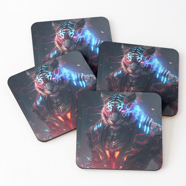 Item preview, Cyberpunk Tiger  designed and sold by DigiArtsSpace.