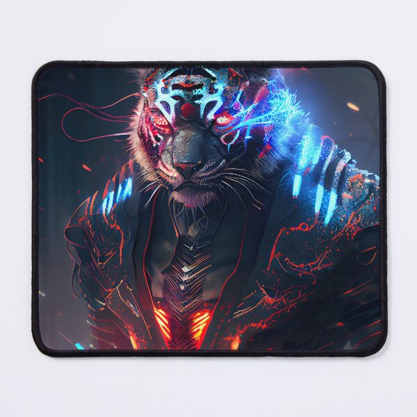 Item preview, Cyberpunk Tiger designed and sold by ChargedShapes.