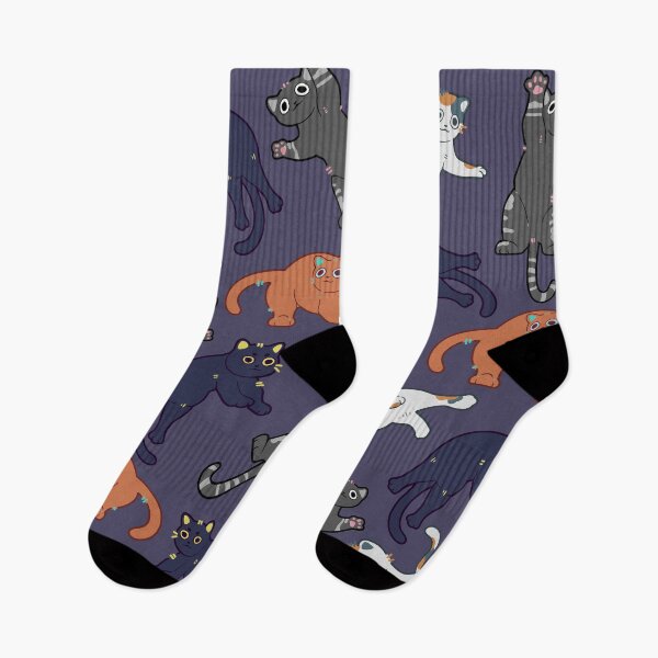 Item preview, Adorable leaping cats pattern, Cute pouncing kitten designed and sold by Mossysplashart.