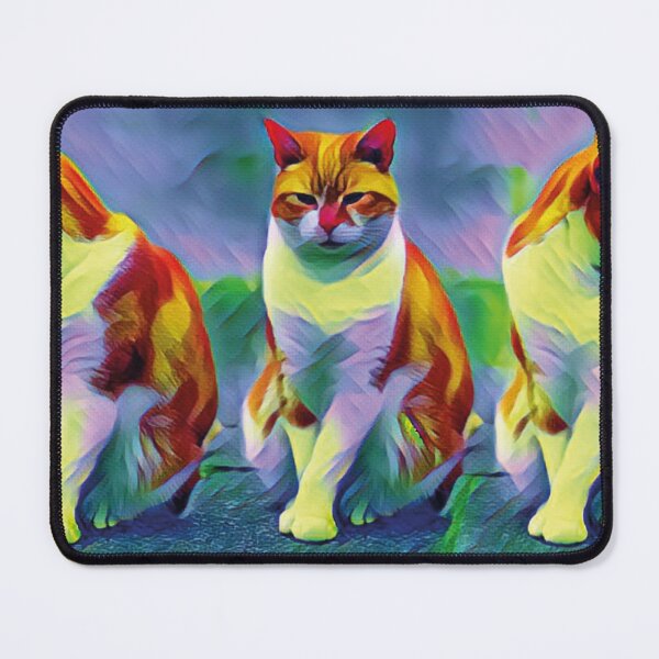 Item preview, Três gatos amarelos sentados observando o ambiente. designed and sold by GirlaineSQ.