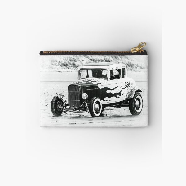 Item preview, Copy of Black and White  Vintage Hot Rod Association   at Pendine Sands Beach Race. Car 386 in 2017 designed and sold by stevehuggett.