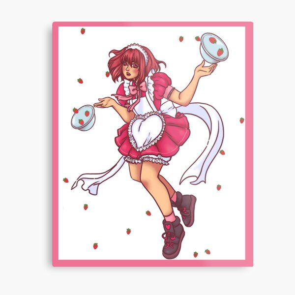 Cafe Mew Ichigo Metal Print