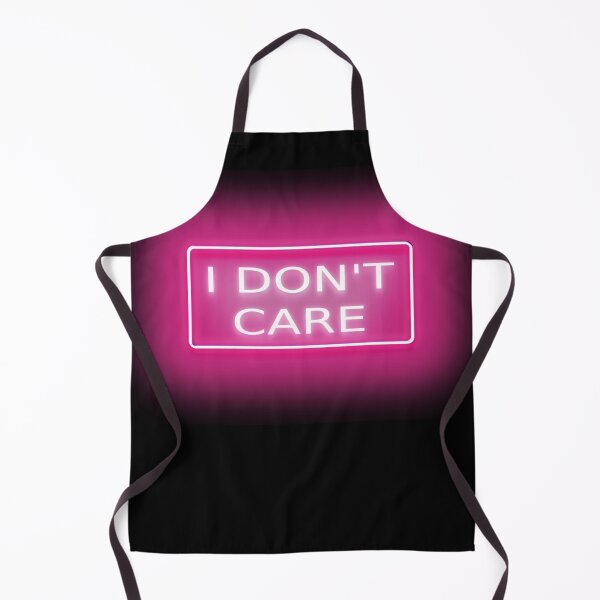 Item preview, I Don't Care Pink Neon Sign Sticker designed and sold by Teetans.