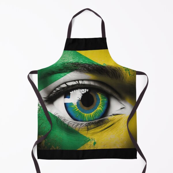 Item preview, Brazilian Flag art - Brasil Flag Eye designed and sold by Juliascutecornr.