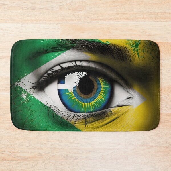 Item preview, Brazilian Flag art - Brasil Flag Eye designed and sold by Juliascutecornr.