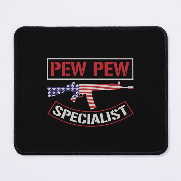 Item preview, Pew Pew USA Flag Specialist designed and sold by mkzmerch.