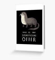 significant otter Greeting Card