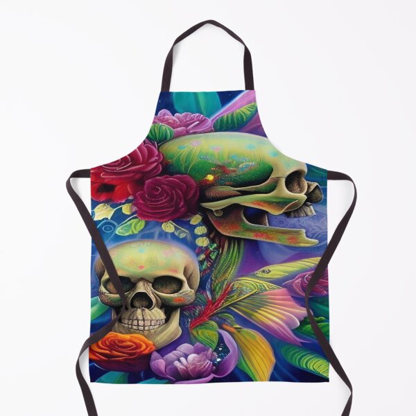 Item preview, Victorian Ghotic Floral Skull, Tattoo Art designed and sold by ValleyDream.