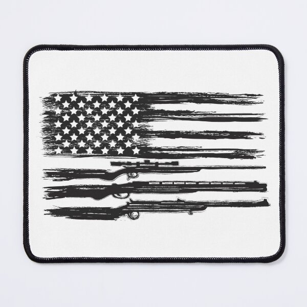 Item preview, USA Flag Rifle Design designed and sold by mkzmerch.