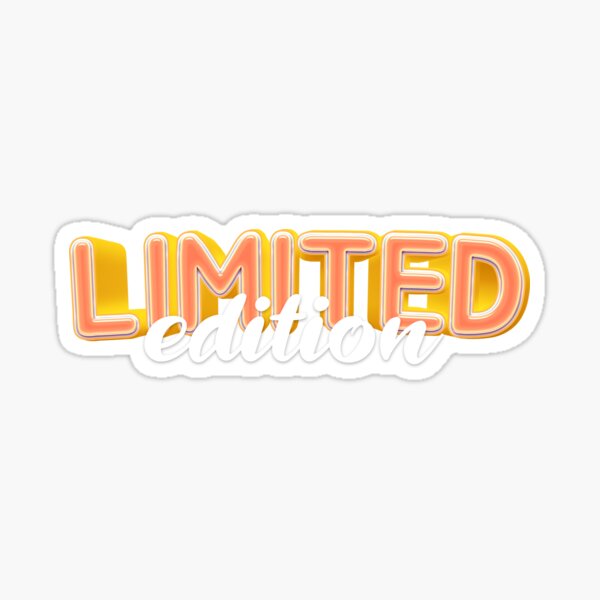 Limited edition  Sticker for Sale by Ivetastic