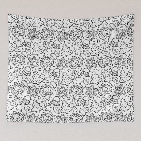 Item preview, Hand drawn Gingerbreads - Christmas pattern designed and sold by PP-Patterns.