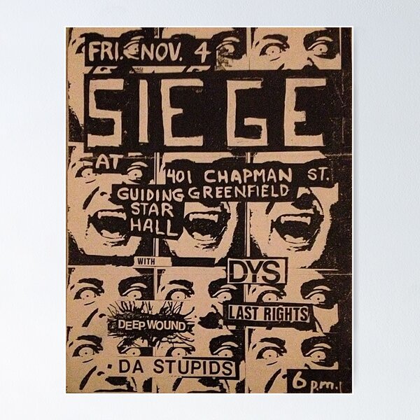 "SiegePunk Show Flyer" Poster for Sale by Dennis Purcell Redbubble