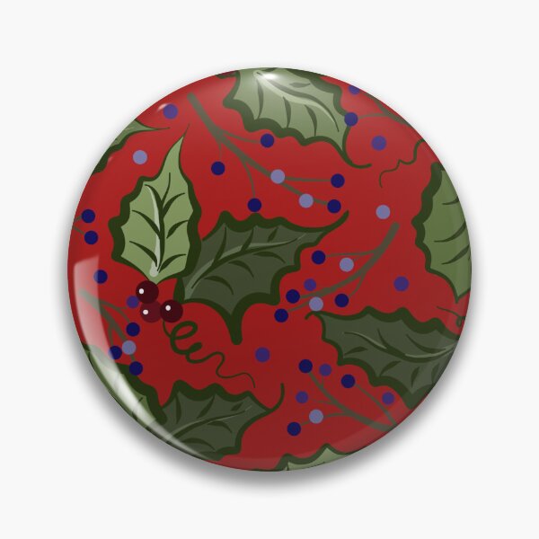 Item preview, Holly Leaves and Blue Berries Repeat Pattern by Cherie(c)2022 designed and sold by CheriesArt.