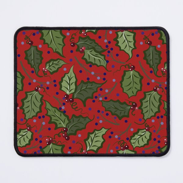 Item preview, Holly Leaves and Blue Berries Repeat Pattern by Cherie(c)2022 designed and sold by CheriesArt.