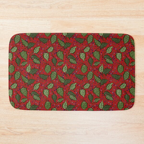 Item preview, Holly Leaves and Blue Berries Repeat Pattern by Cherie(c)2022 designed and sold by CheriesArt.