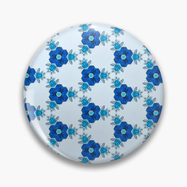 Item preview, Blue and Gold Florals designed and sold by debutpagesart.