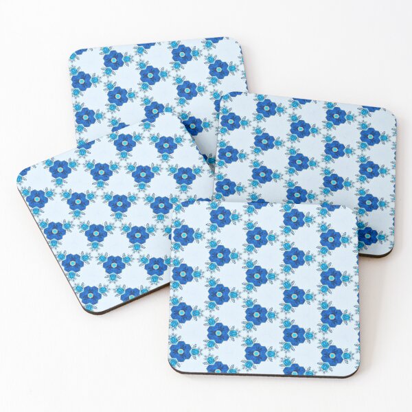 Item preview, Blue and Gold Florals designed and sold by debutpagesart.