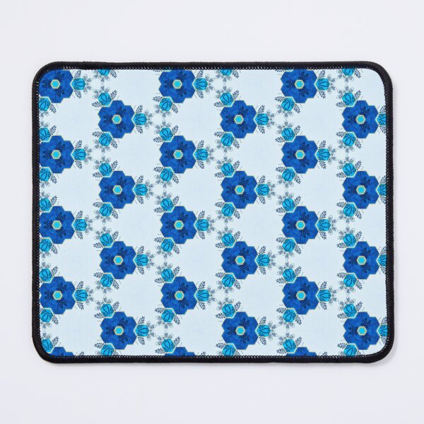Item preview, Blue and Gold Florals designed and sold by debutpagesart.