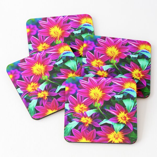 Item preview, Colorful Dahlia Flowers designed and sold by The Love Quill.