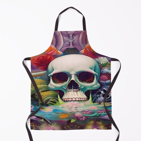 Item preview, Victorian Ghotic Floral Skull, Tattoo Art designed and sold by ValleyDream.