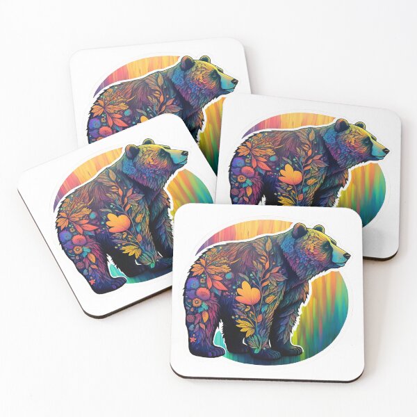 Item preview, Psychedelic colorful bear  designed and sold by Victorsju.