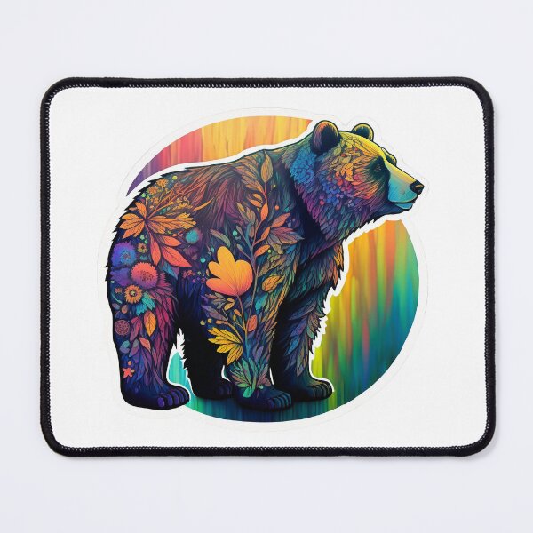 Item preview, Psychedelic colorful bear  designed and sold by Victorsju.