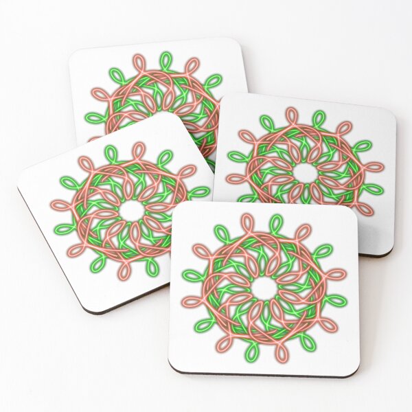 Item preview, Christmas mandala, abstract art designed and sold by Meo Design.