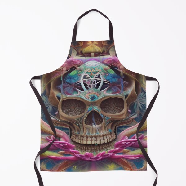 Item preview, Victorian Ghotic Floral Skull, Tattoo Art designed and sold by ValleyDream.