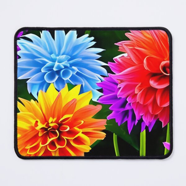 Item preview, Colorful Dahlia Flowers Pattern designed and sold by The Love Quill.