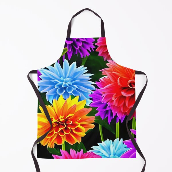 Item preview, Colorful Dahlia Flowers Pattern designed and sold by The Love Quill.