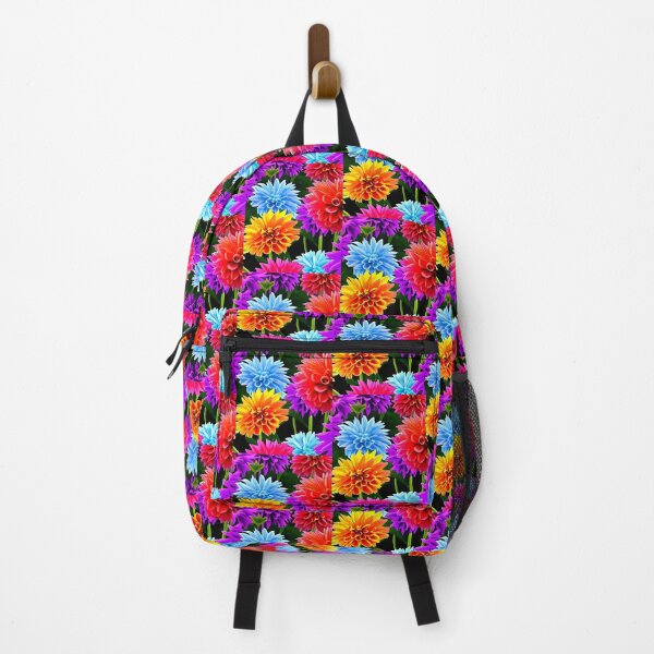 Item preview, Colorful Dahlia Flowers Pattern designed and sold by The Love Quill.
