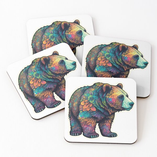 Item preview, Psychedelic colorful bear  designed and sold by Victorsju.