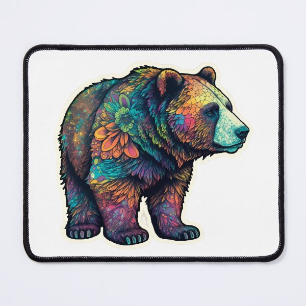 Item preview, Psychedelic colorful bear designed and sold by Victorsju.